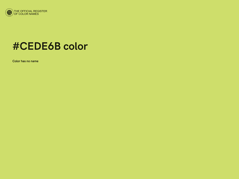 #CEDE6B color image