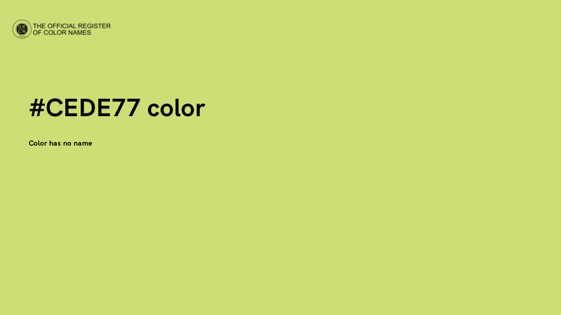 #CEDE77 color image