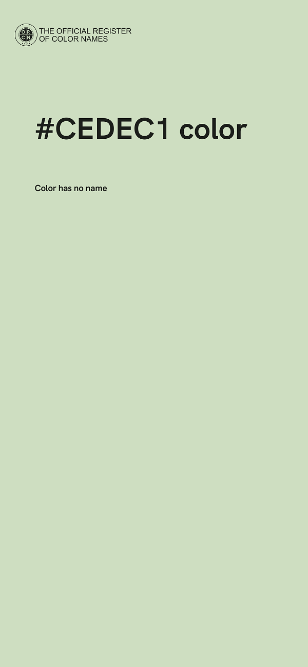 #CEDEC1 color image