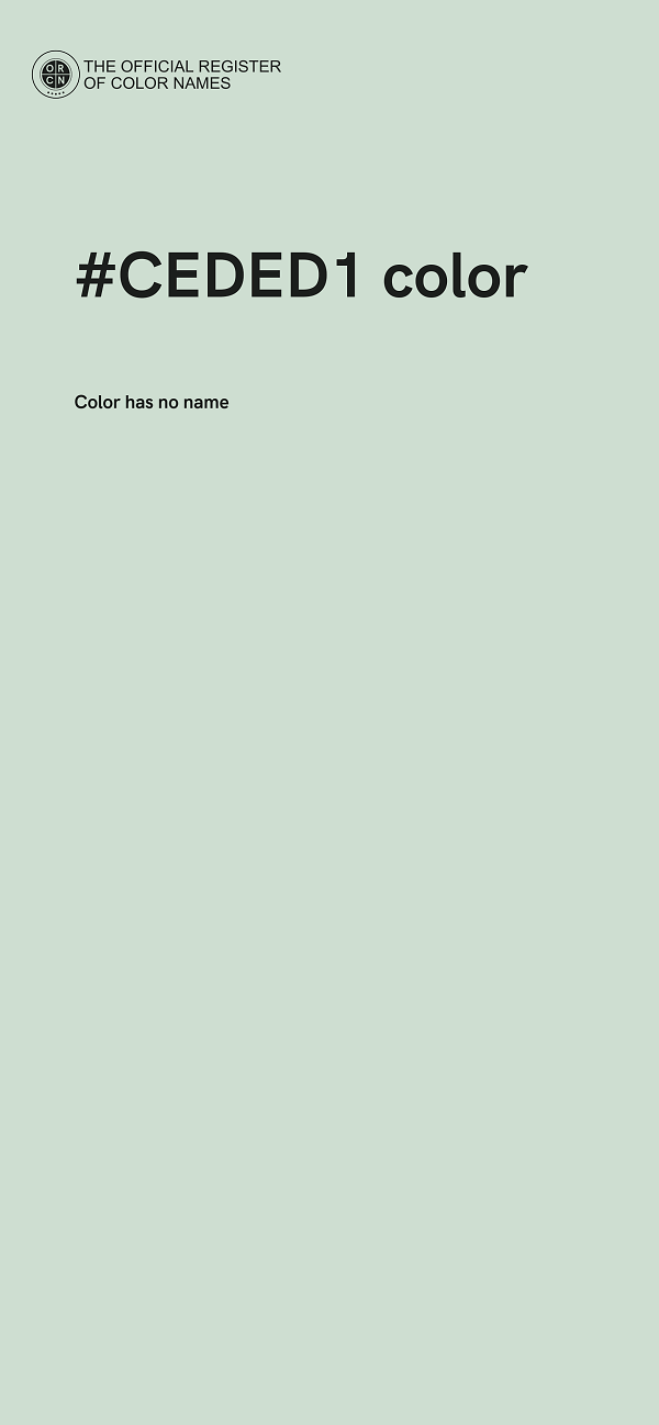 #CEDED1 color image