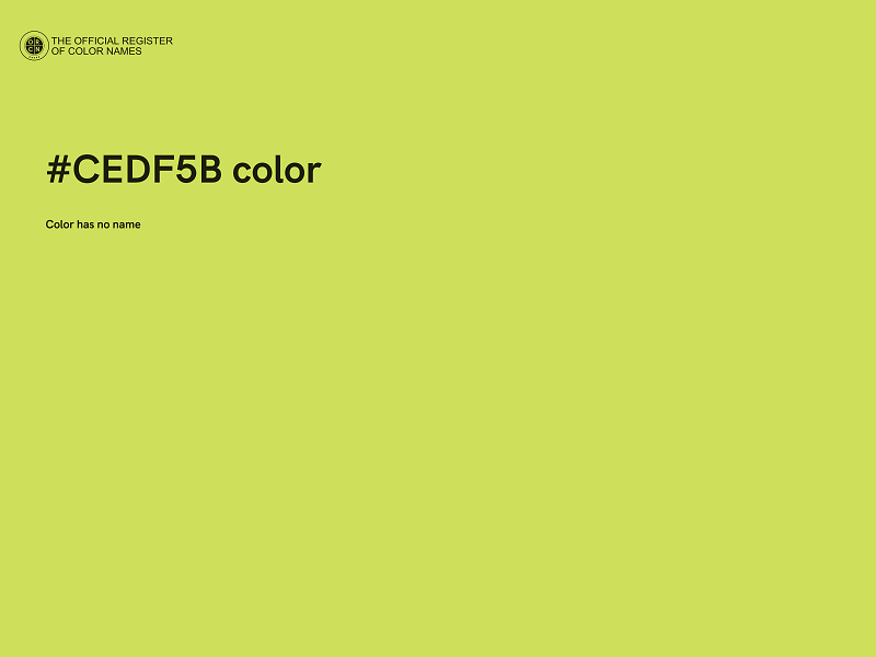 #CEDF5B color image