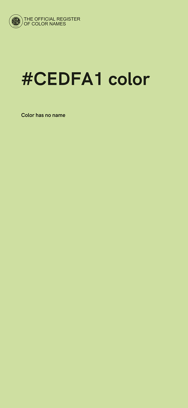 #CEDFA1 color image
