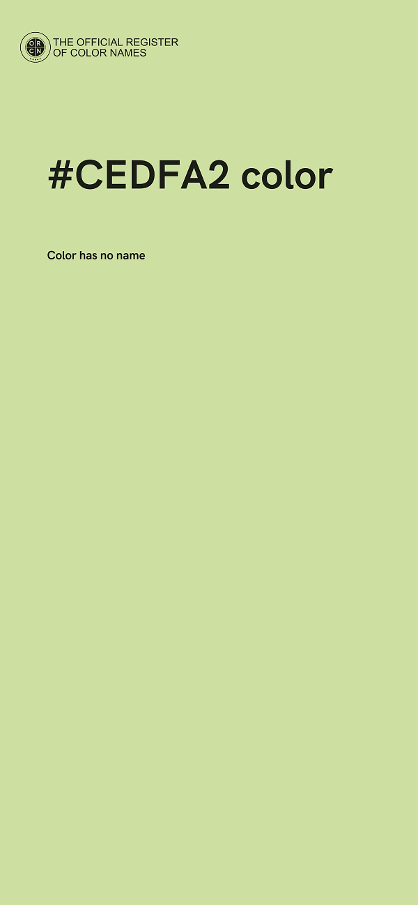 #CEDFA2 color image