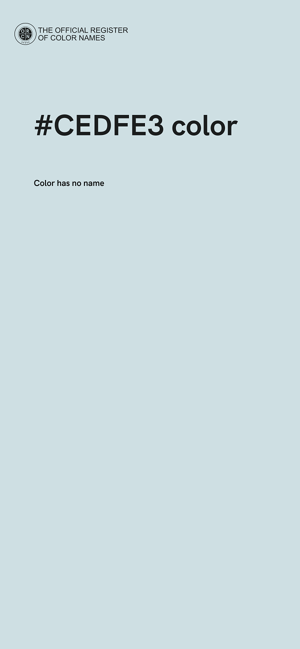 #CEDFE3 color image