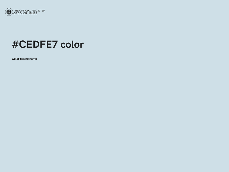 #CEDFE7 color image