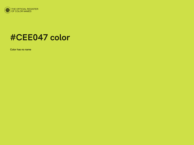 #CEE047 color image