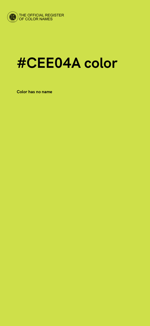 #CEE04A color image