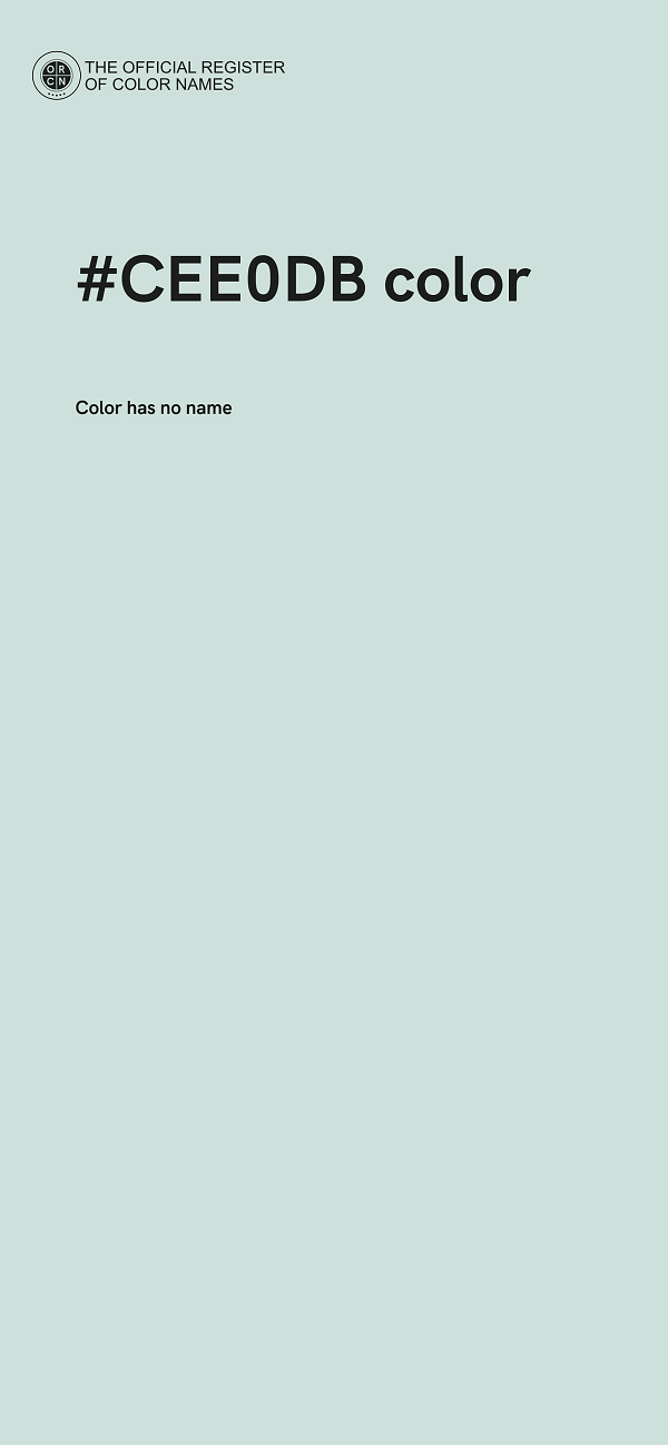 #CEE0DB color image