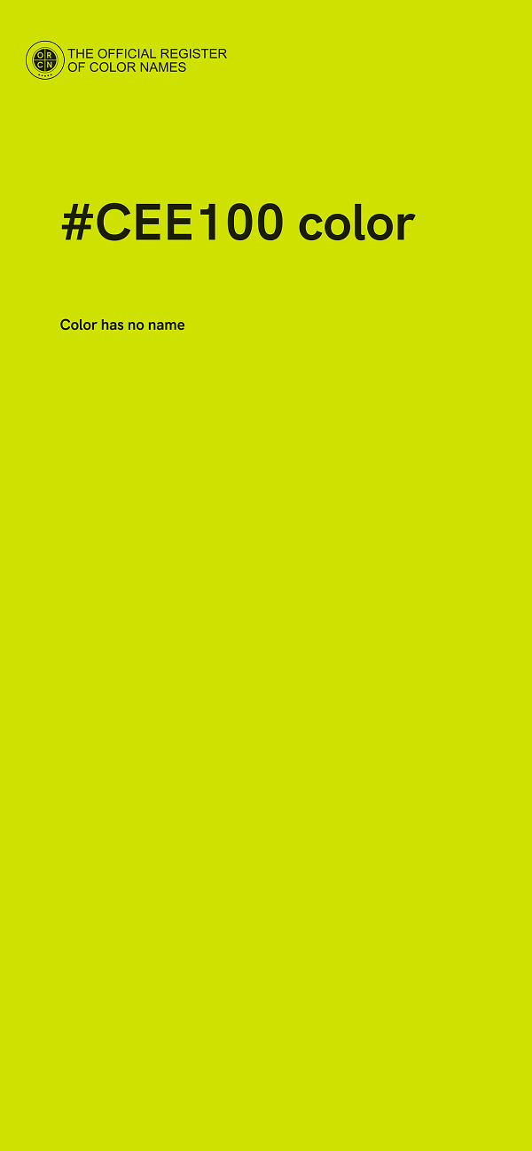 #CEE100 color image
