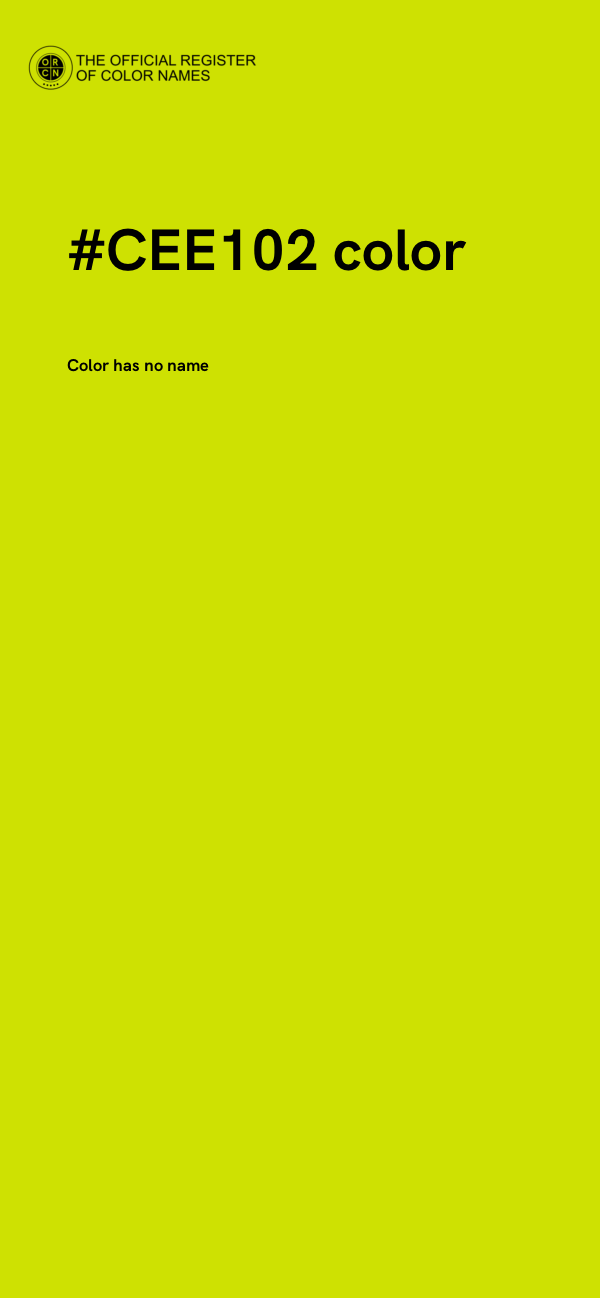 #CEE102 color image