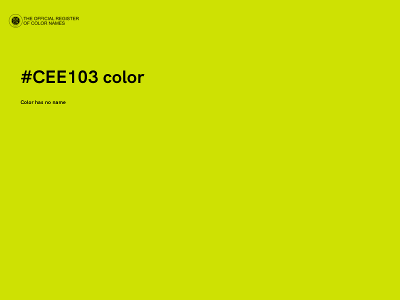 #CEE103 color image
