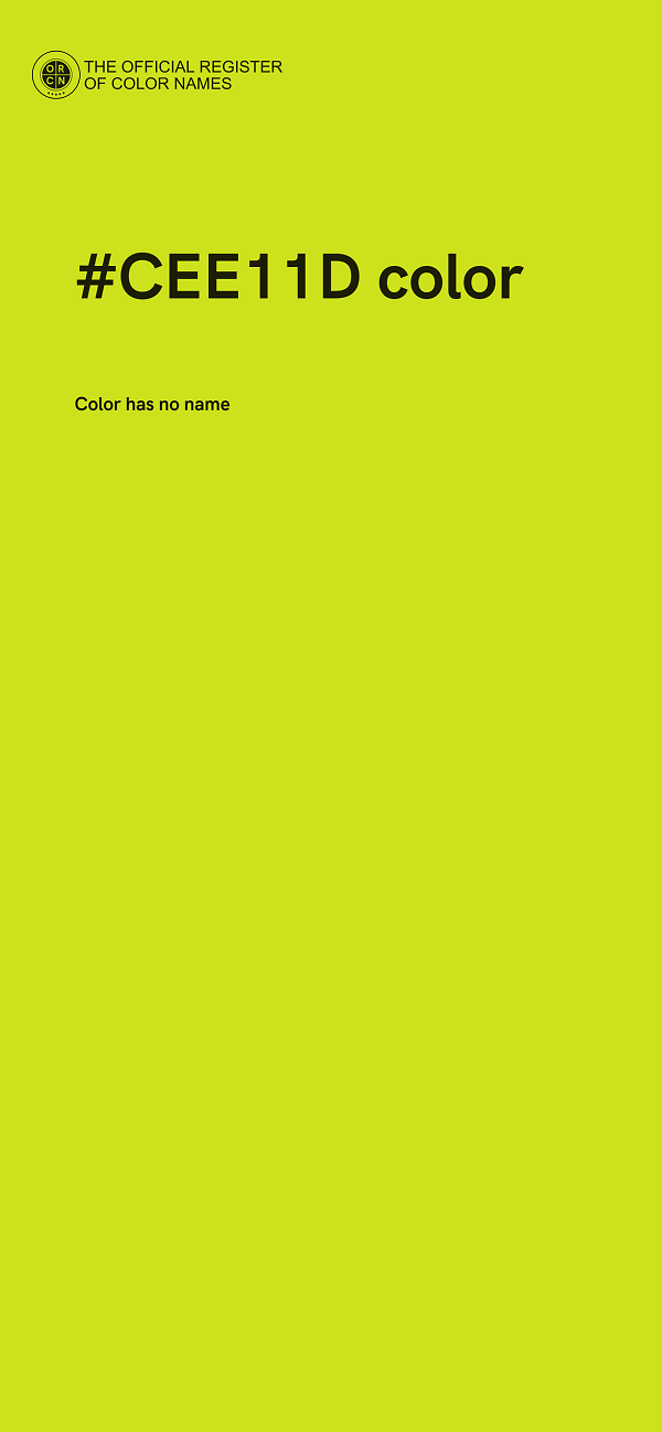 #CEE11D color image