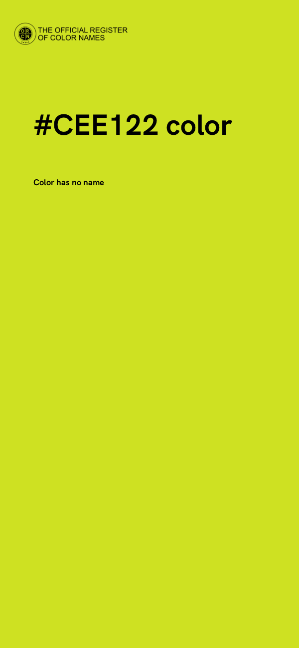 #CEE122 color image