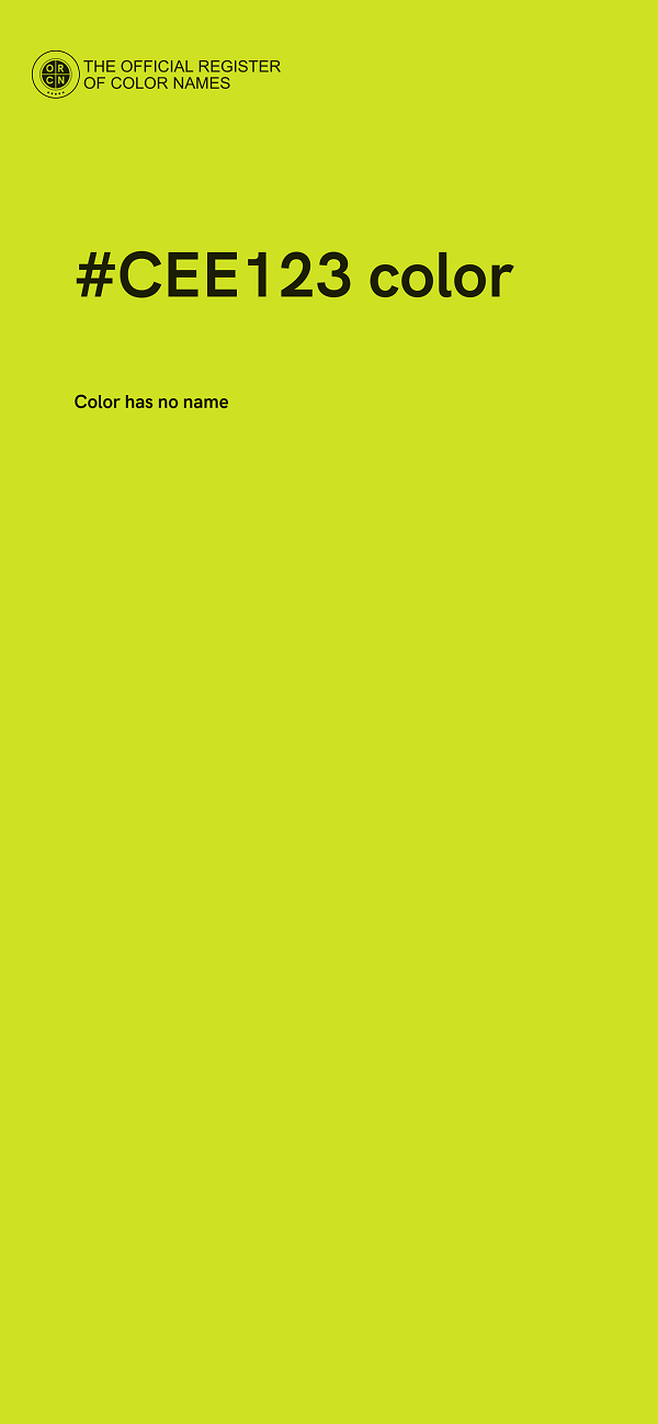 #CEE123 color image