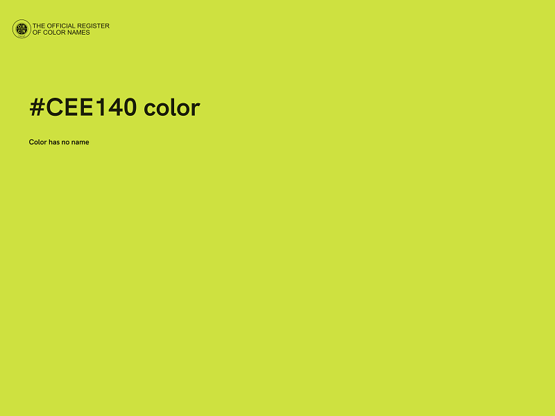 #CEE140 color image