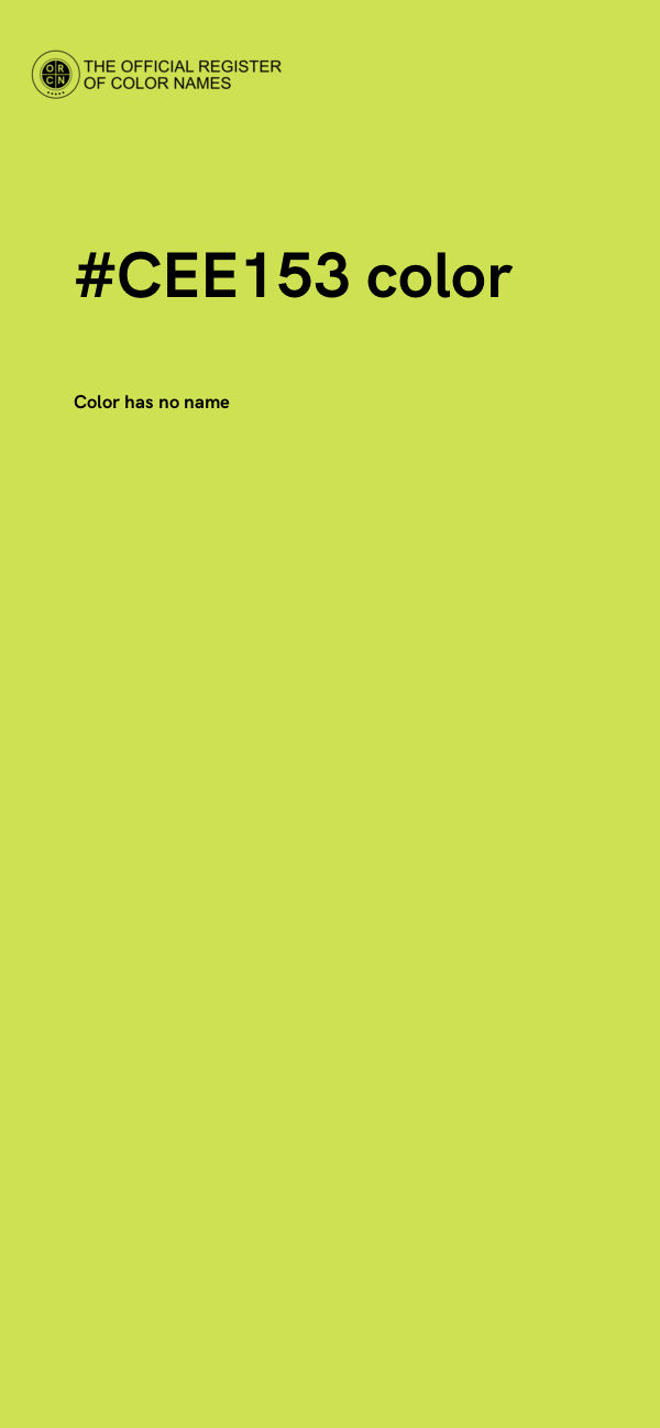 #CEE153 color image