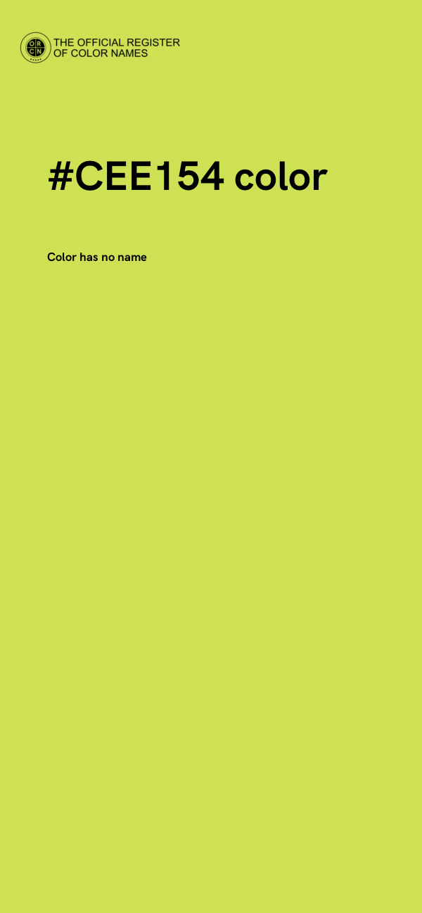 #CEE154 color image