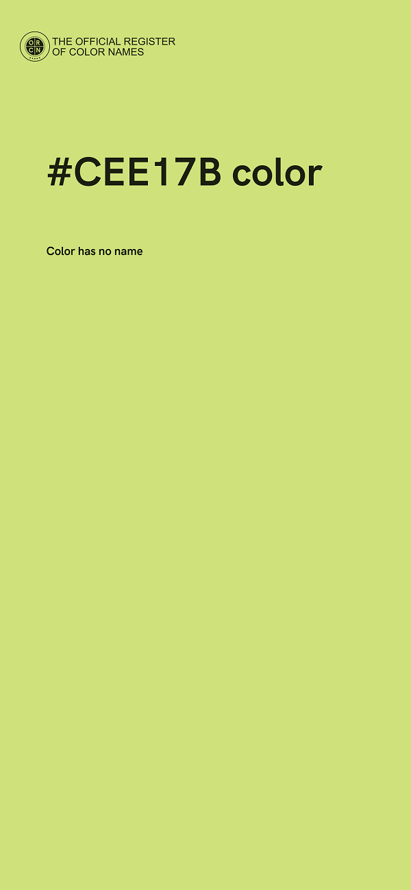 #CEE17B color image