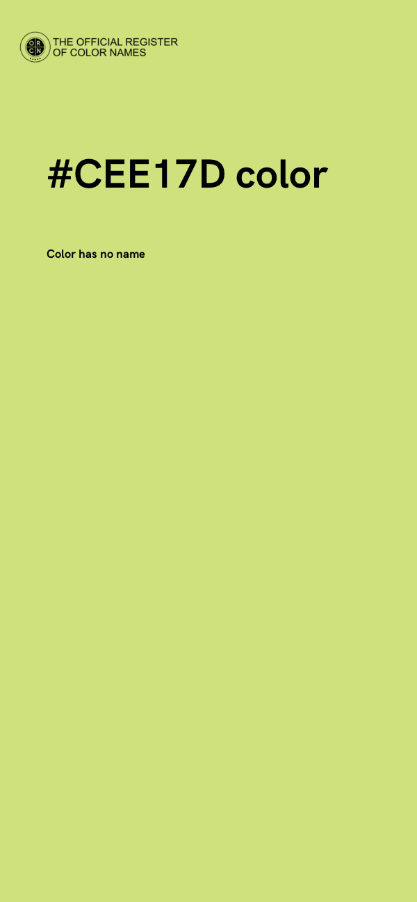 #CEE17D color image