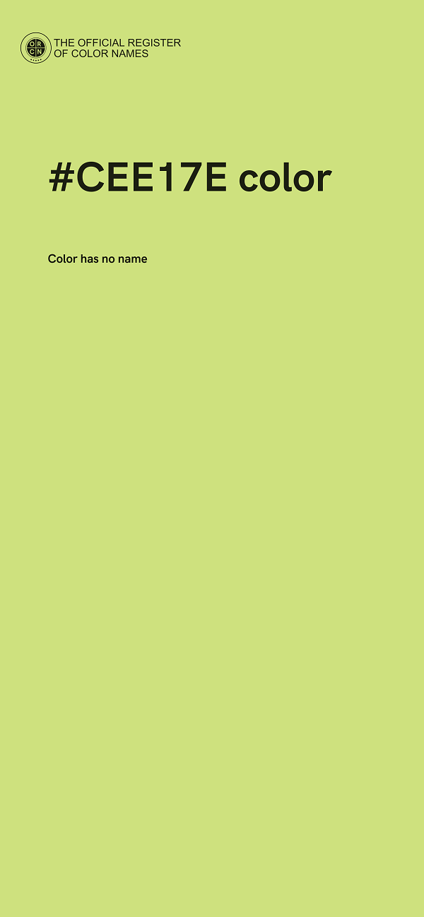 #CEE17E color image
