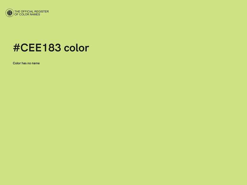 #CEE183 color image