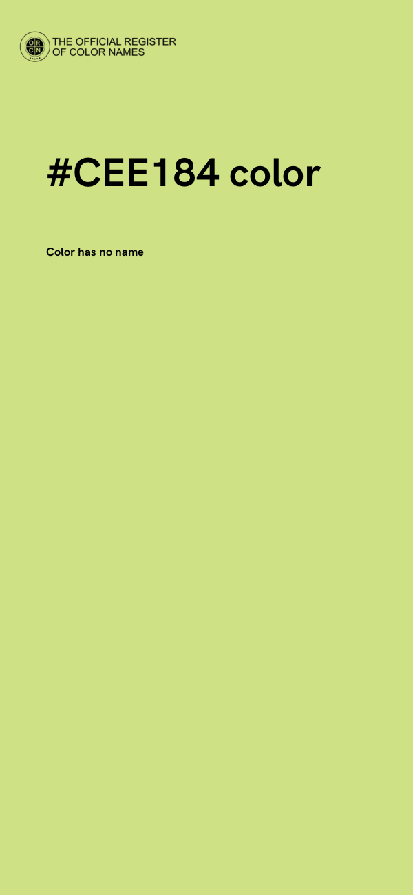 #CEE184 color image