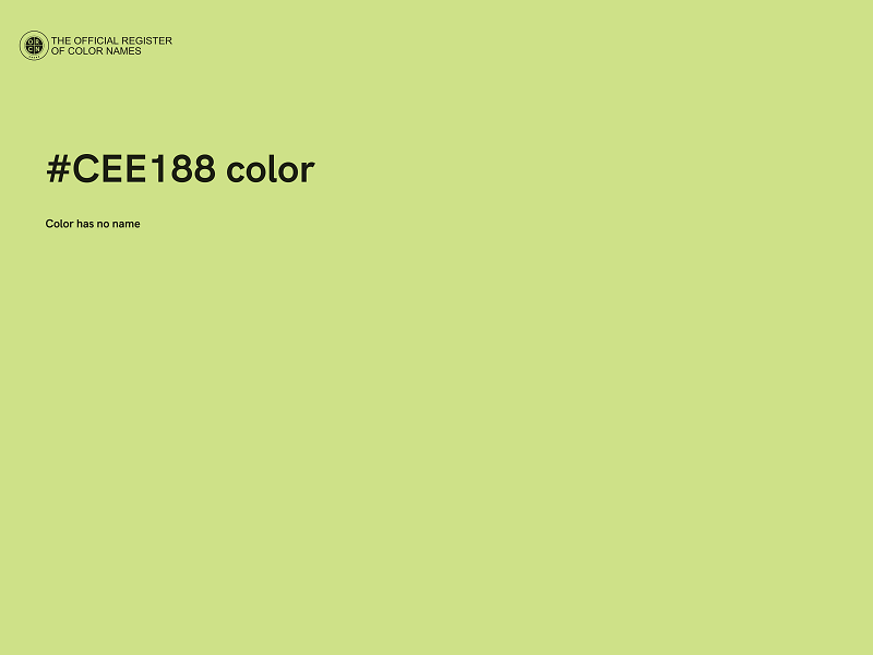 #CEE188 color image