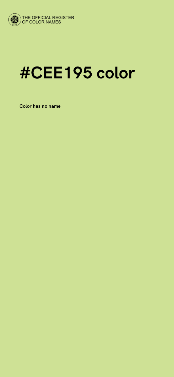 #CEE195 color image