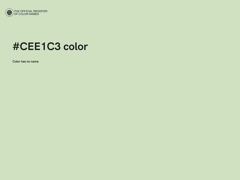 #CEE1C3 color image