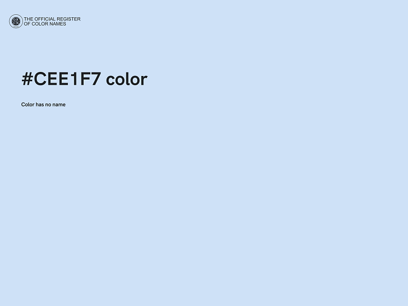 #CEE1F7 color image