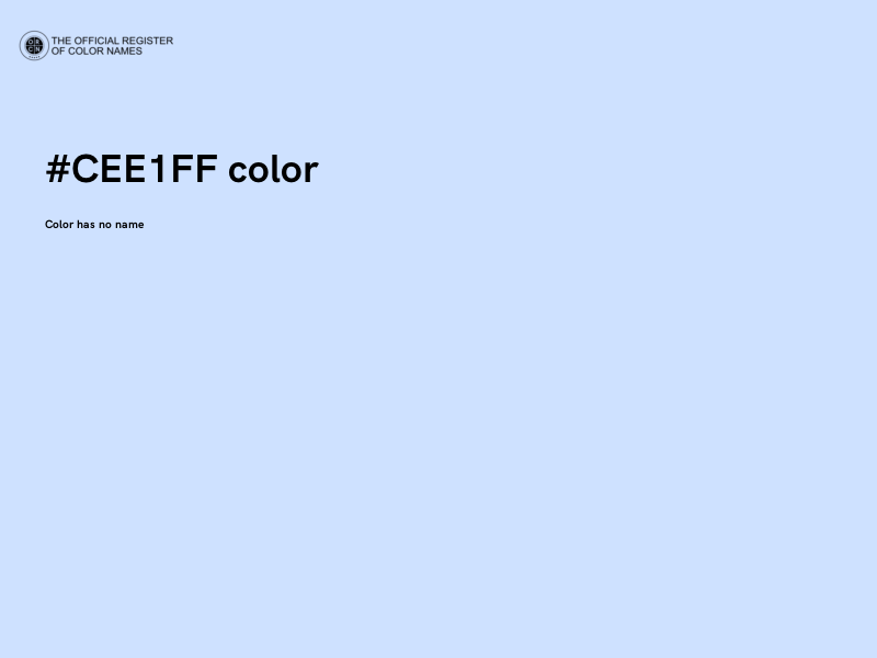 #CEE1FF color image