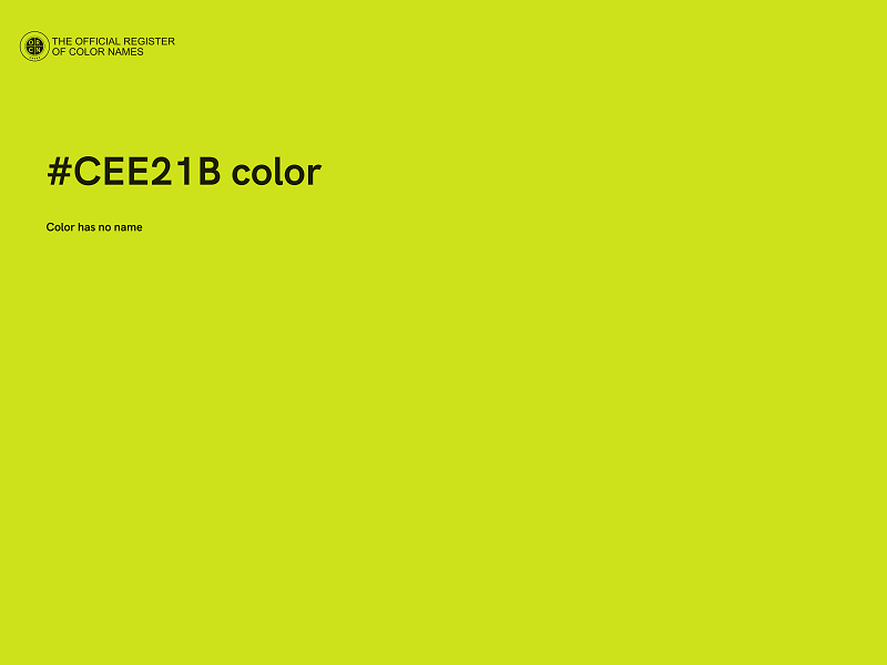 #CEE21B color image