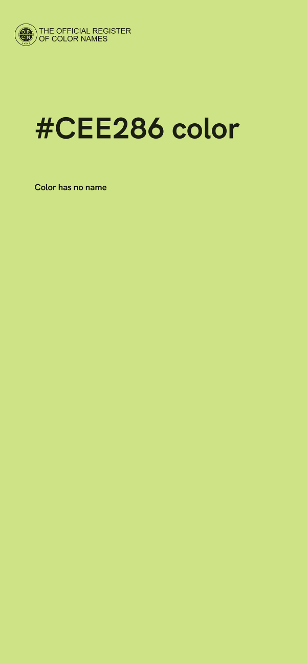 #CEE286 color image