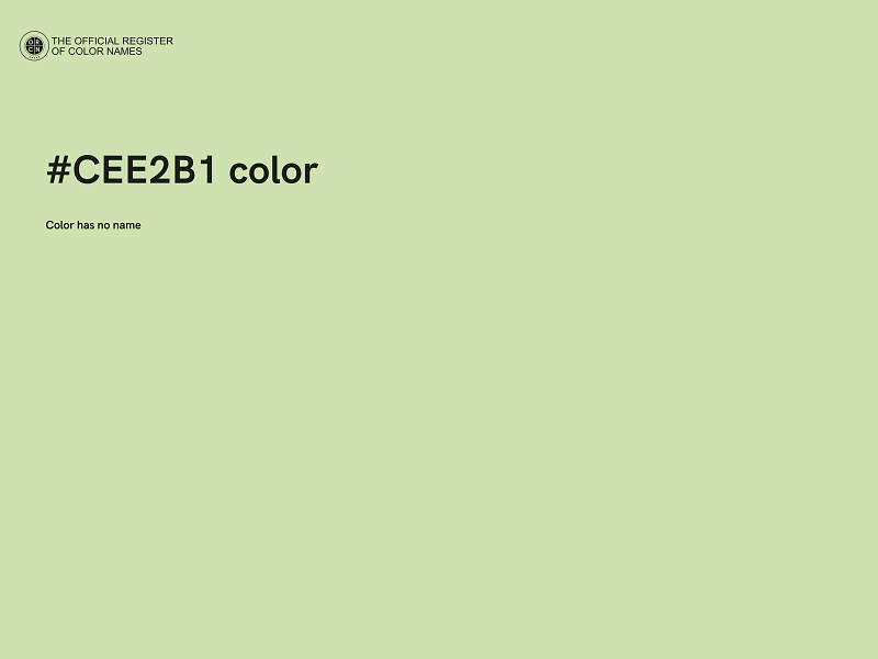 #CEE2B1 color image