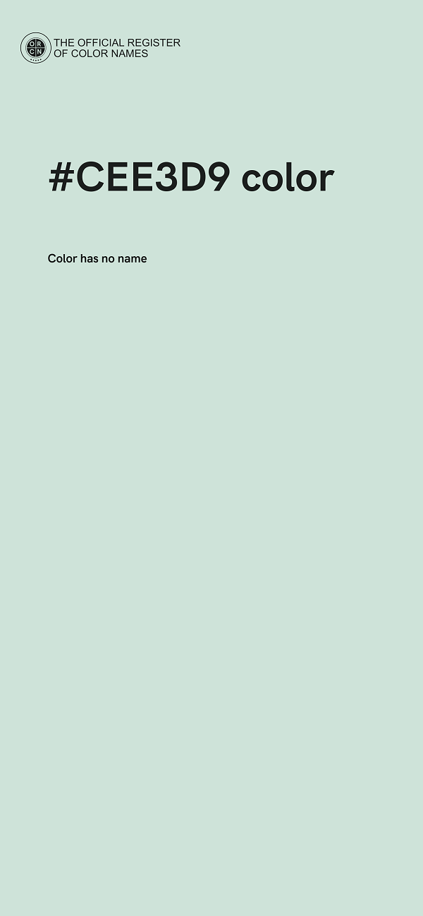 #CEE3D9 color image