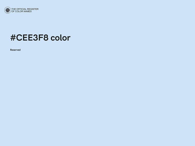 #CEE3F8 color image