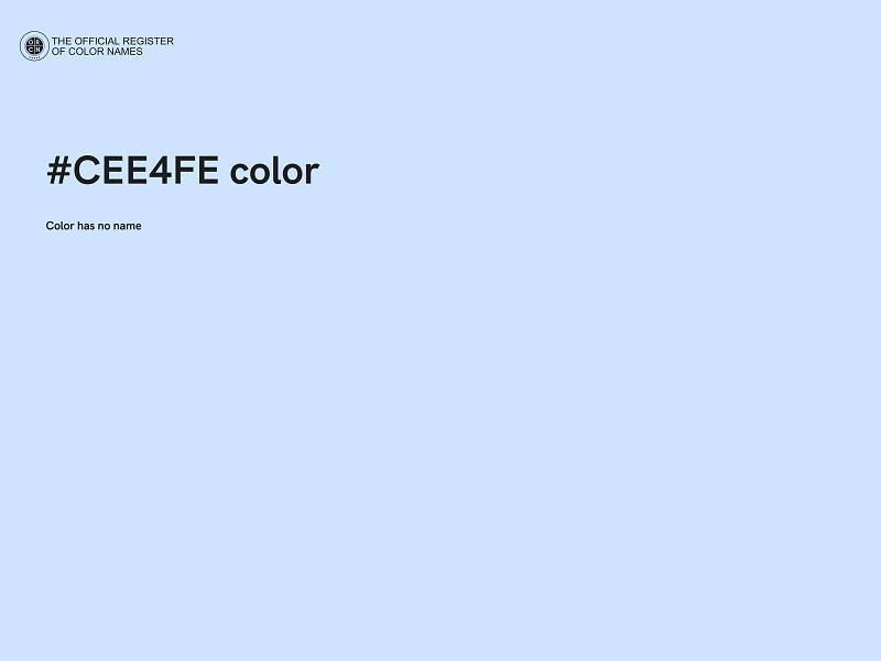 #CEE4FE color image