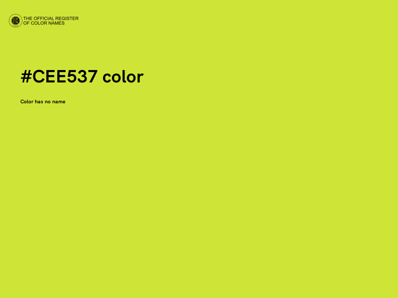 #CEE537 color image