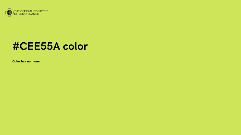#CEE55A color image