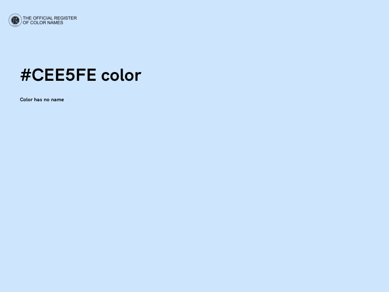 #CEE5FE color image