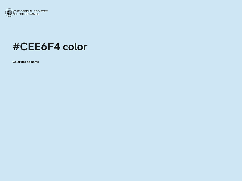 #CEE6F4 color image