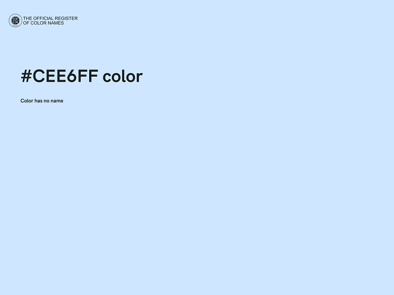 #CEE6FF color image