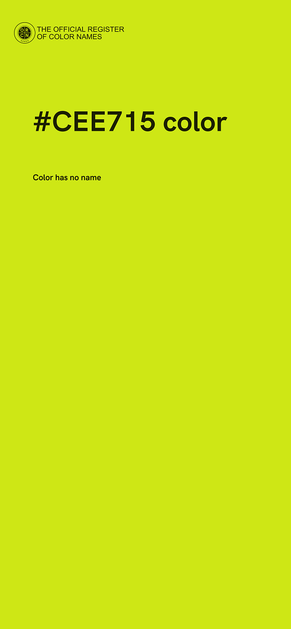 #CEE715 color image