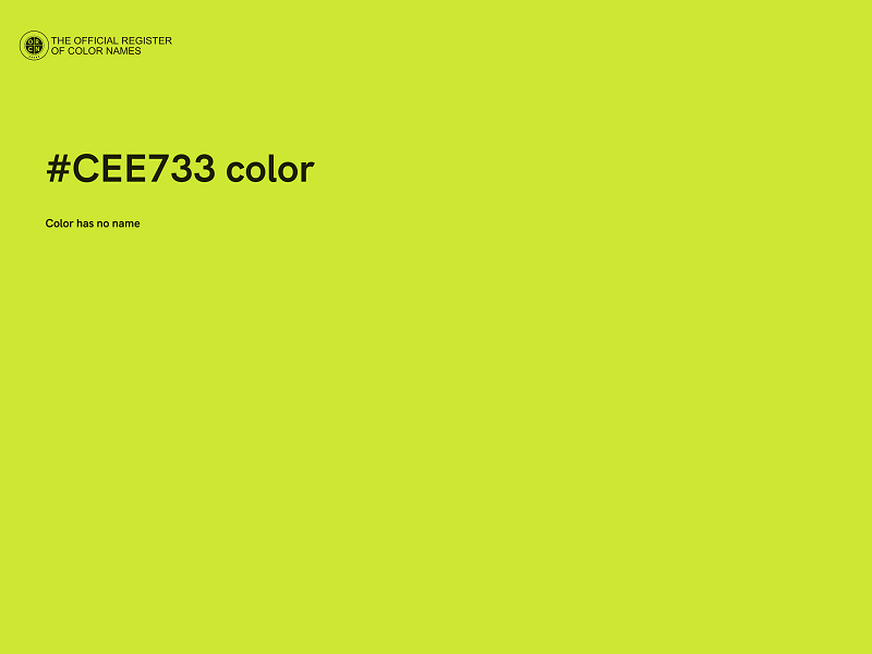 #CEE733 color image