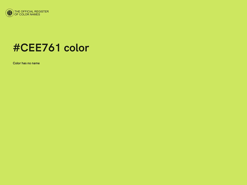 #CEE761 color image