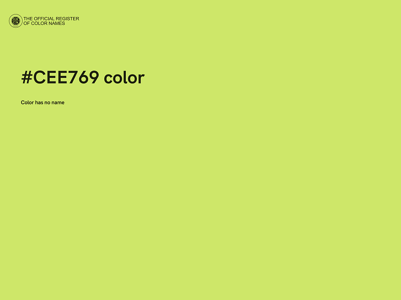 #CEE769 color image