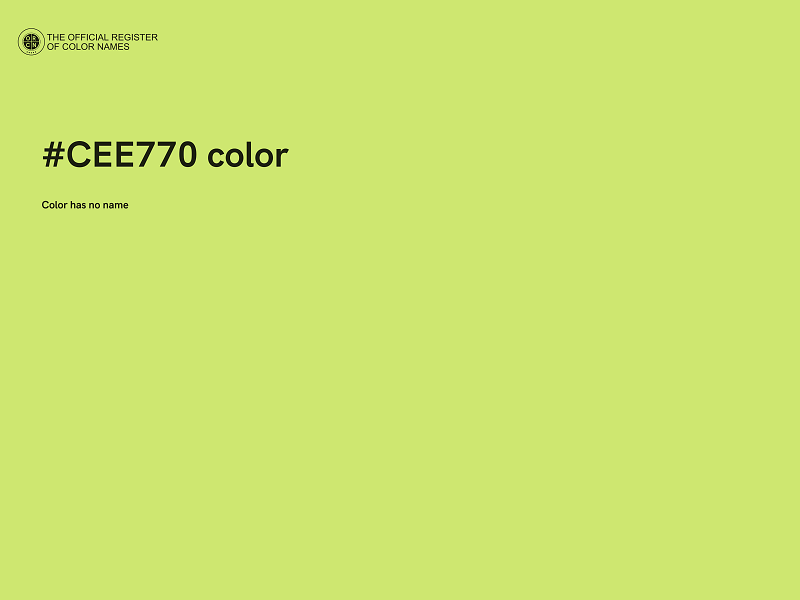 #CEE770 color image