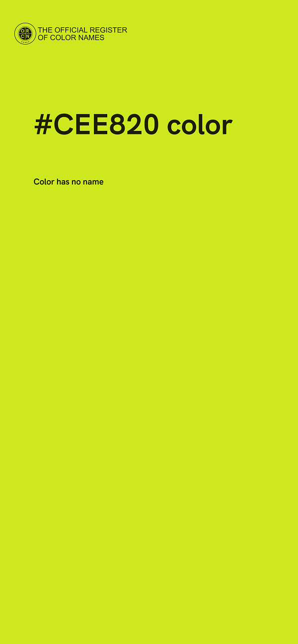 #CEE820 color image