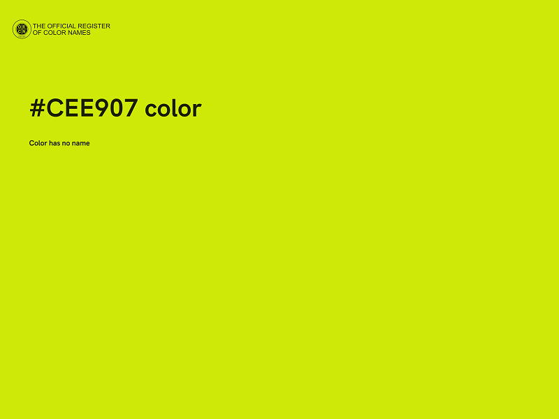 #CEE907 color image