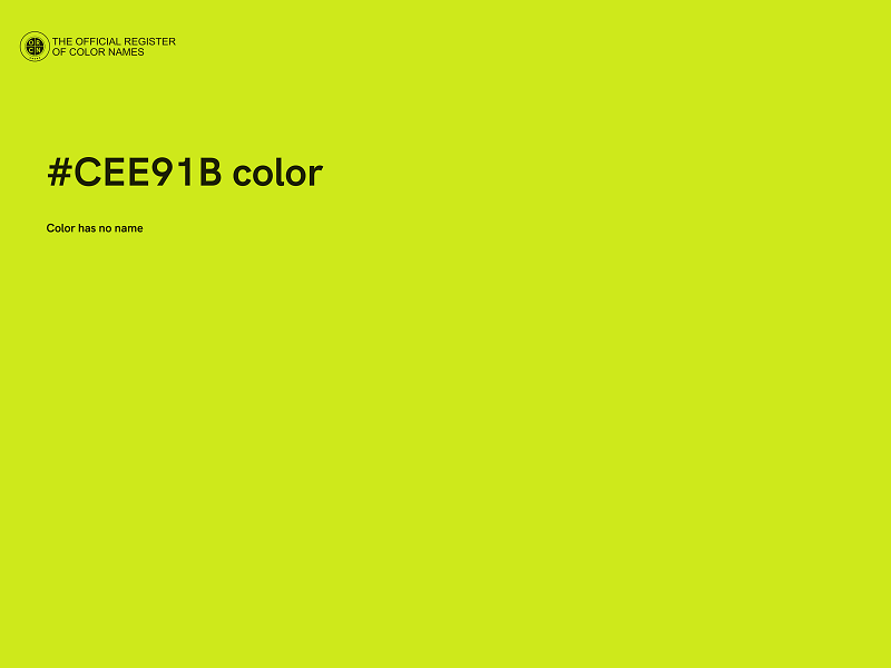 #CEE91B color image